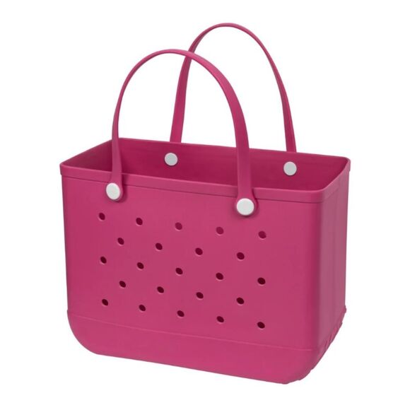 NWT Bogg Bag Style Pink Beach Tote Bag - Picture 2 of 8